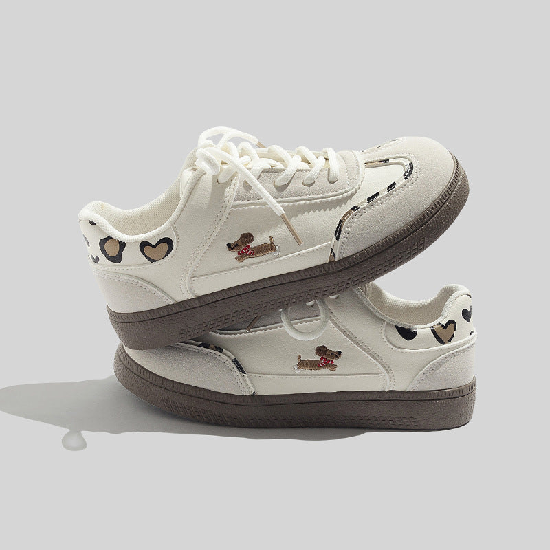 Damen Stilvolle Schnürbare Rote Sneaker Mit Karomuster Design