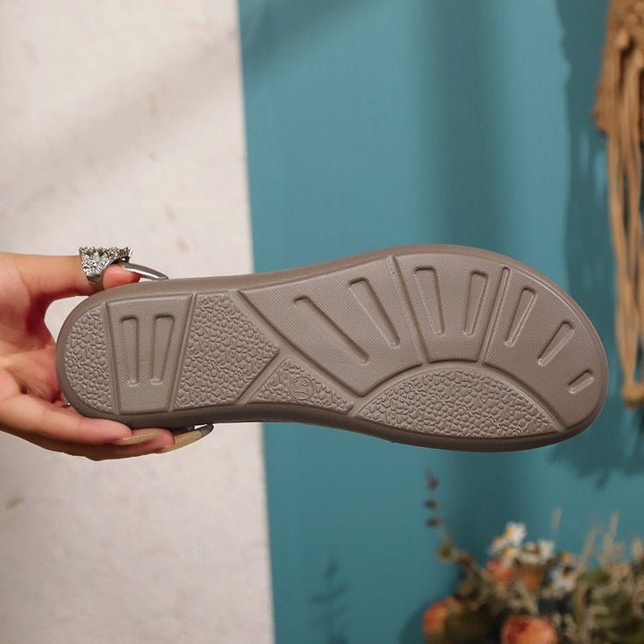 Damen Bunte Slip-On Ballerinas – Elastischer Bund Komfort Schuhe