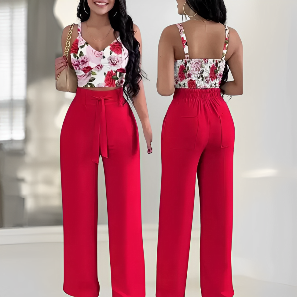 Zweiteiliges Hosenset für Damen
