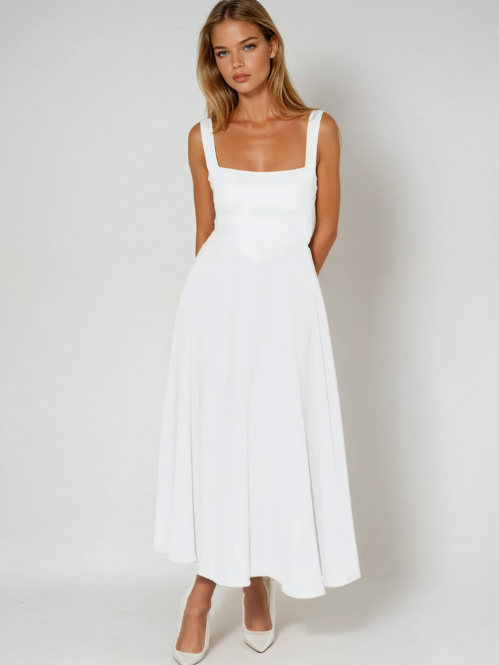 Damen Schwarzes Ärmelloses Kleid