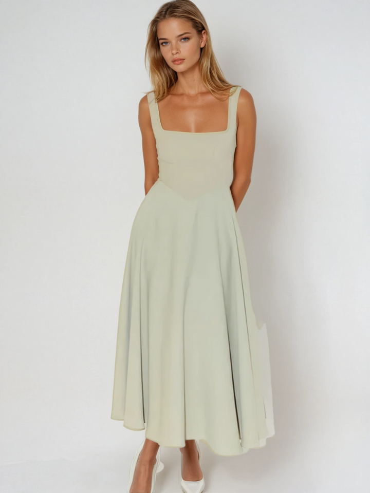 Damen Schwarzes Ärmelloses Kleid