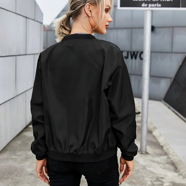 Optimale Damen Bomberjacke mit Reißverschluss – Stilvoll und Bequem 2