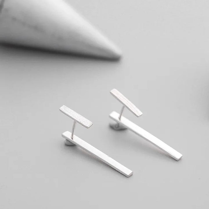 Geometrische Statement-Ohrringe aus Silber für Damen – Trendiger, ausdrucksstarker Modeschmuck