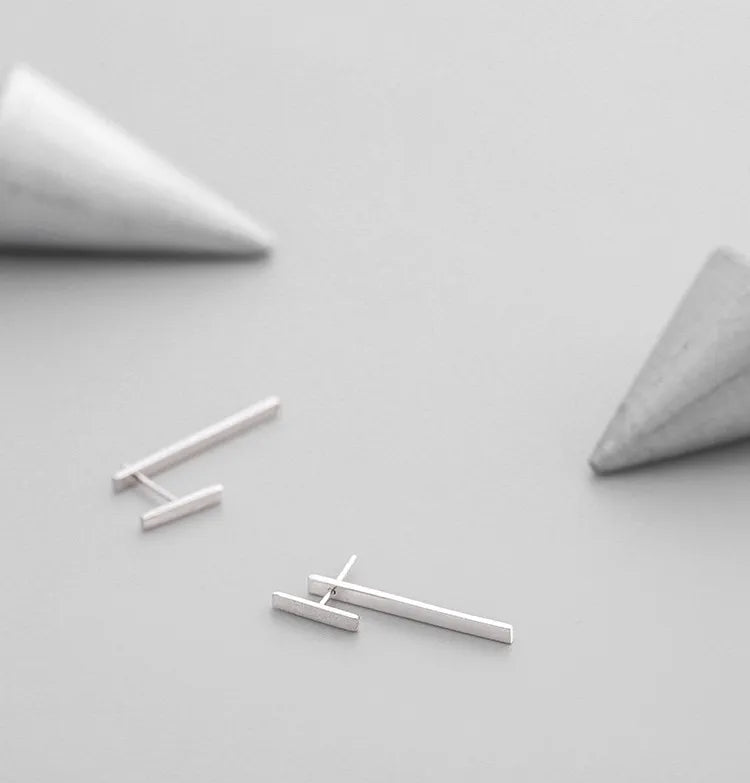 Geometrische Statement-Ohrringe aus Silber für Damen – Trendiger, ausdrucksstarker Modeschmuck