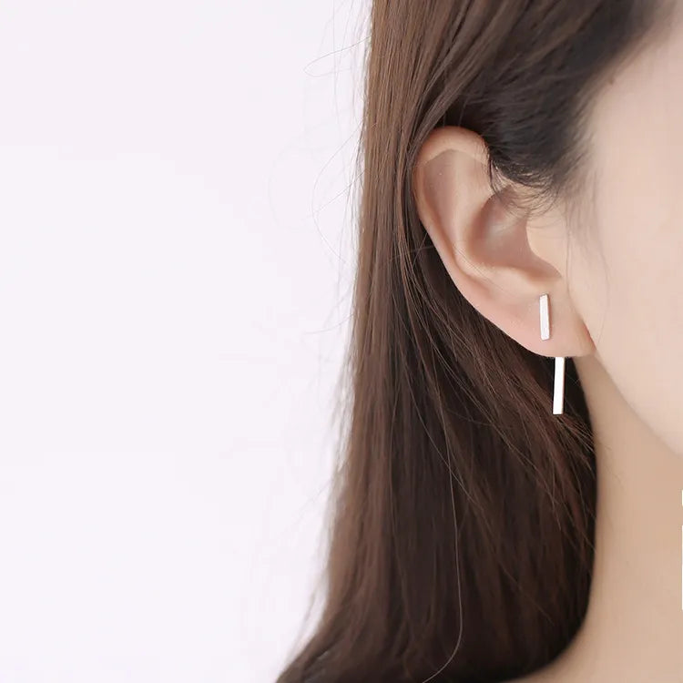 Geometrische Statement-Ohrringe aus Silber für Damen – Trendiger, ausdrucksstarker Modeschmuck