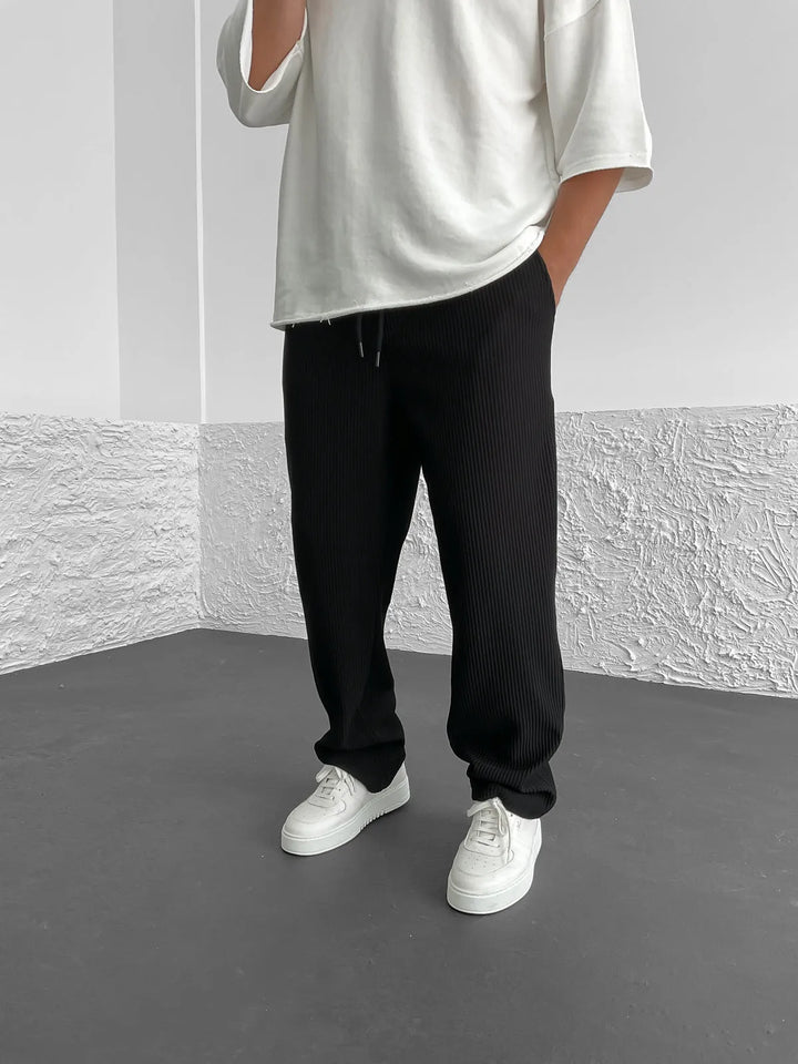 Gerippte Relaxed-Fit-Hose