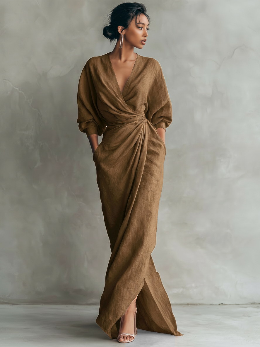 Rosa Maxikleid aus Leinenmischung: Atmungsaktiv und Elegant für den Sommer 3