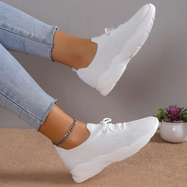 Damen Leichte Schnür Turnschuhe