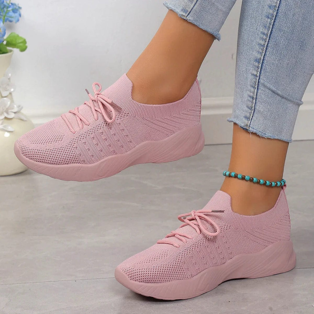 Damen Leichte Schnür Turnschuhe