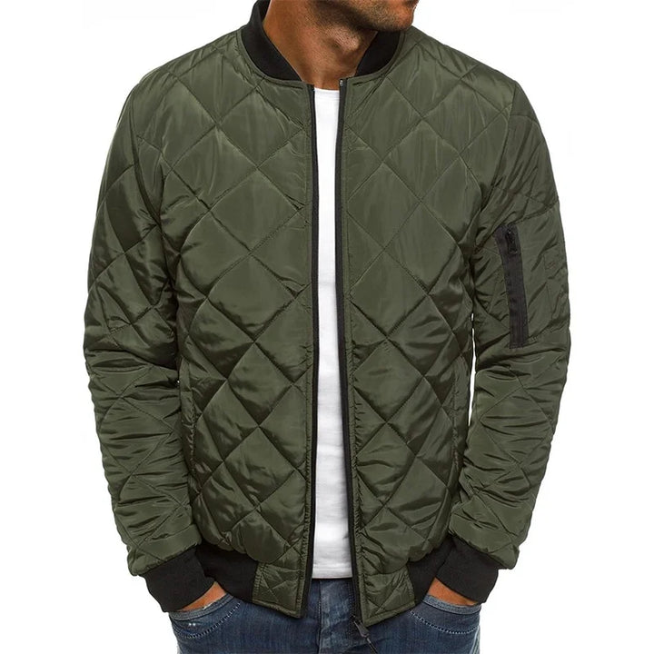 Herren Steppjacke Mit Reißverschluss