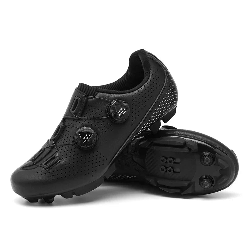 Orange Herren Mountain Selbstverriegelnde Fahrradschuhe – MTB Klickpedal Schuhe
