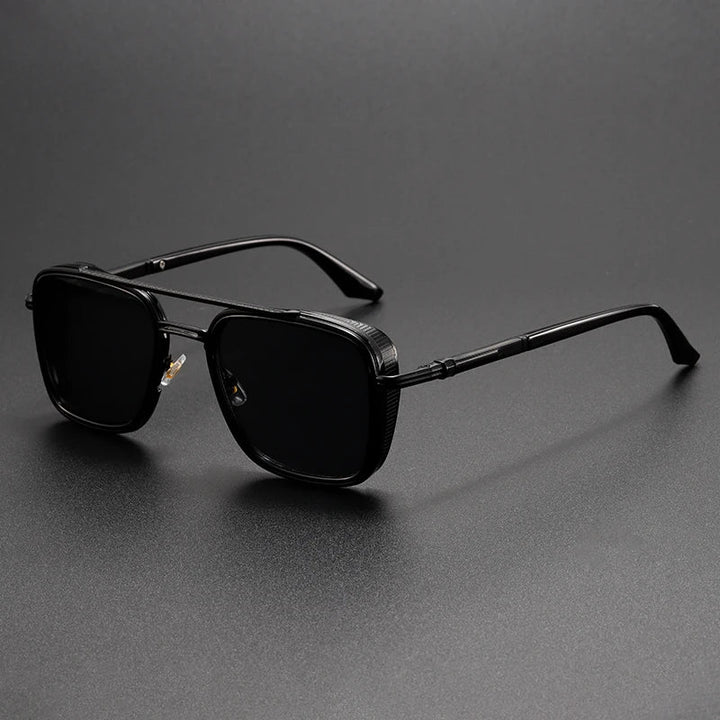Herren Retro Metall Punk Sonnenbrillen – Vintage UV Schutz Shades