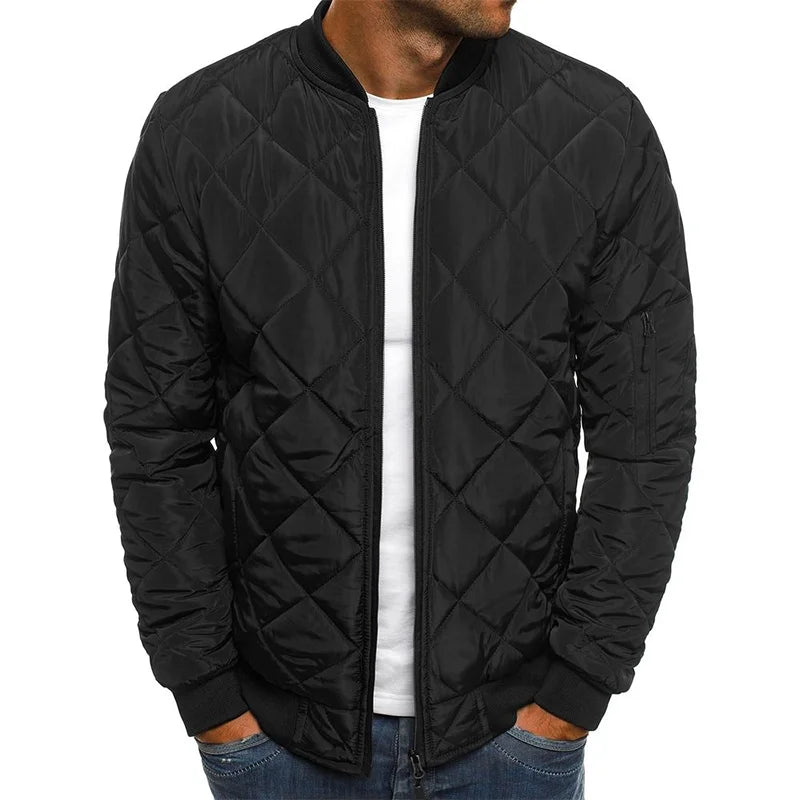 Herren Steppjacke Mit Reißverschluss
