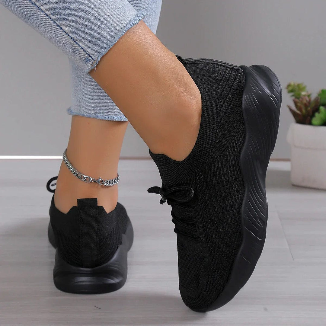 Damen Leichte Schnür Turnschuhe