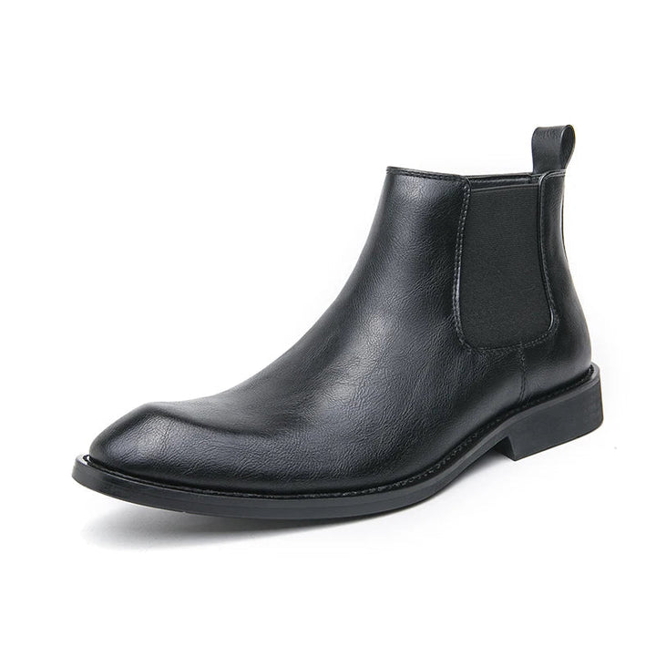 Herren SlipOn Flach Lederstiefel