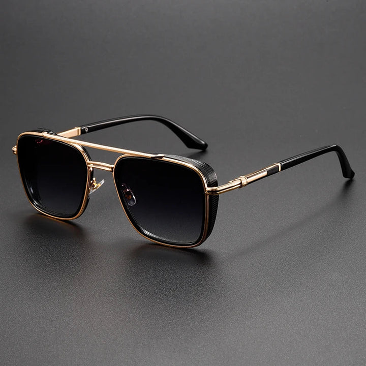 Herren Retro Metall Punk Sonnenbrillen – Vintage UV Schutz Shades
