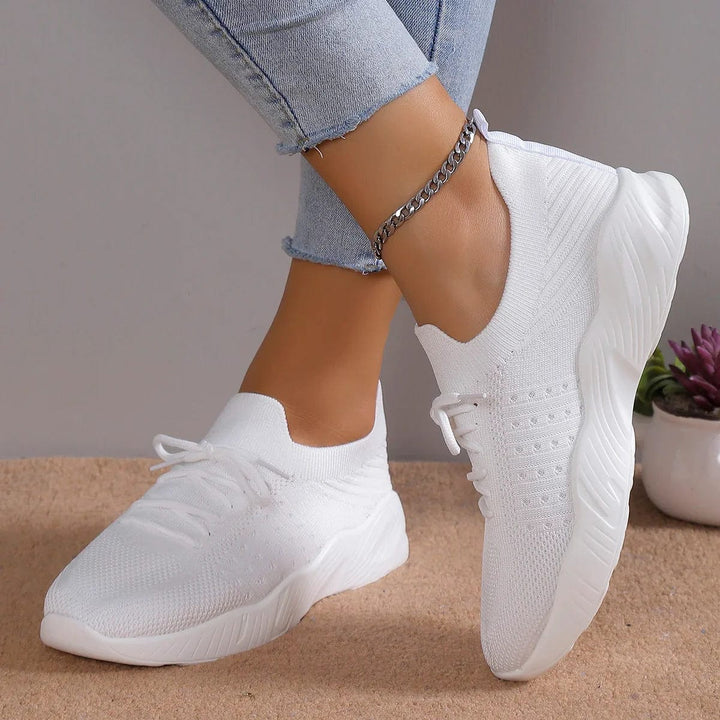 Damen Leichte Schnür Turnschuhe