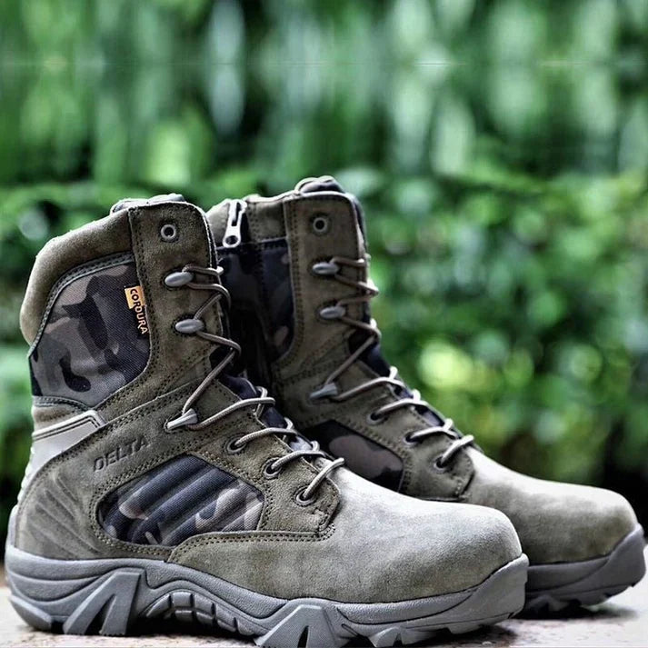 Robuste Herren Schnürstiefel Militärstil