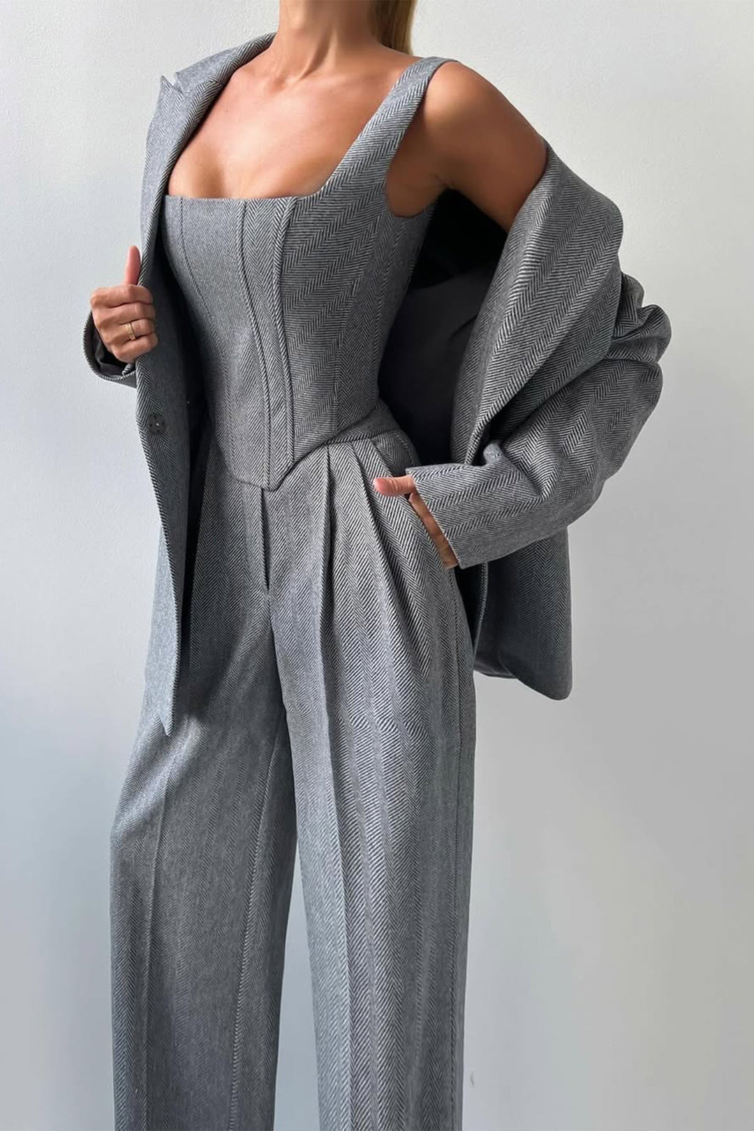 Damen Dreiteiliges Anzug Set