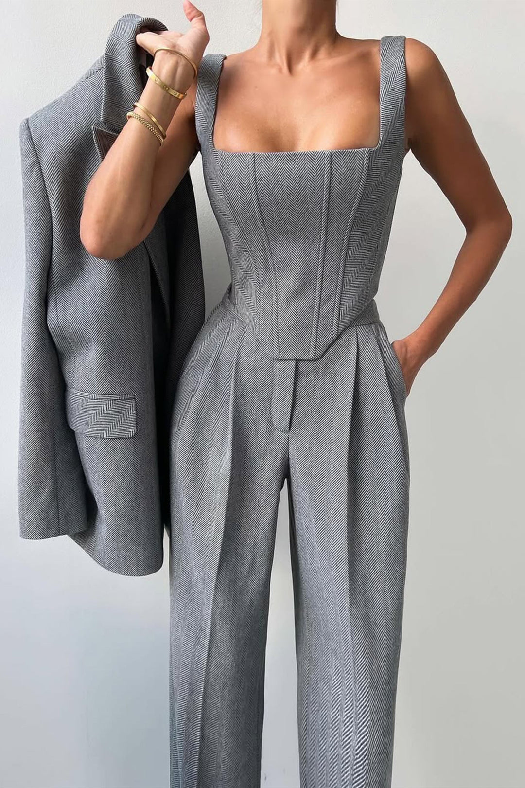 Damen Dreiteiliges Anzug Set