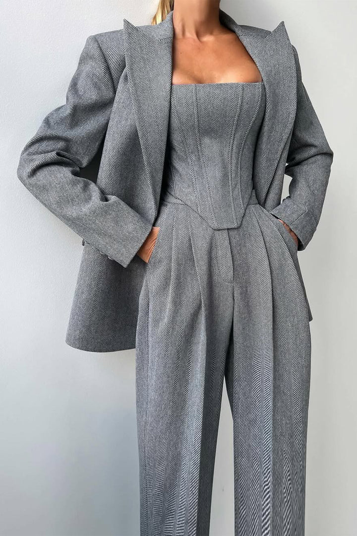 Damen Dreiteiliges Anzug Set