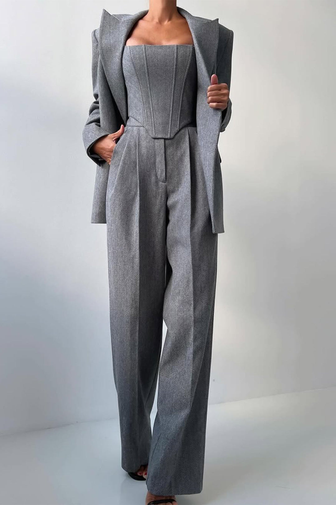 Damen Dreiteiliges Anzug Set