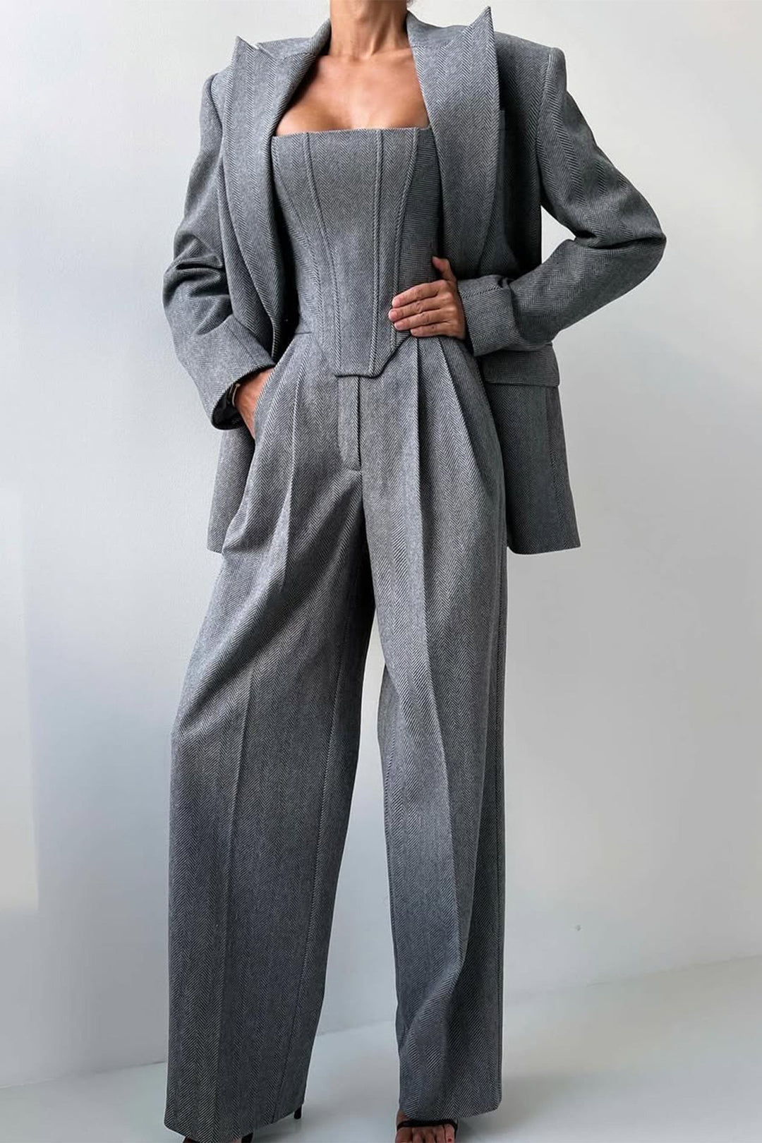 Damen Dreiteiliges Anzug Set