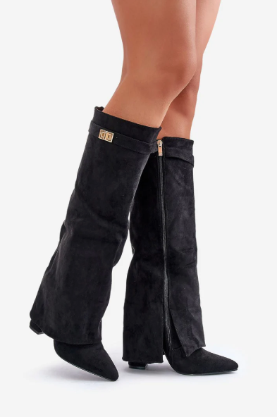 Zohra | Hohe Stiefel mit Lasche