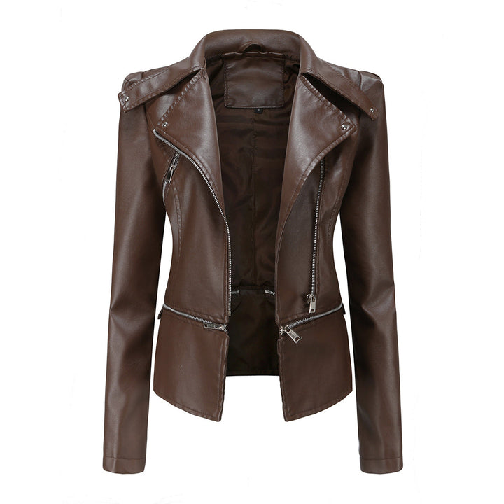 Schlanke Passform Bikerjacke für Damen – Stilvoll und Vielseitig 1