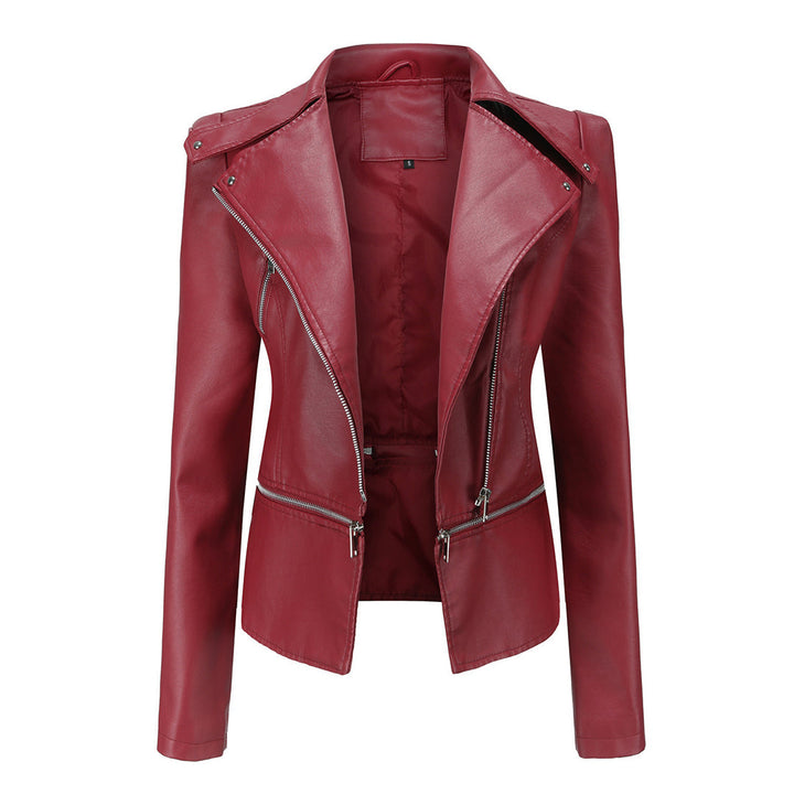 Schlanke Passform Bikerjacke für Damen – Stilvoll und Vielseitig 2