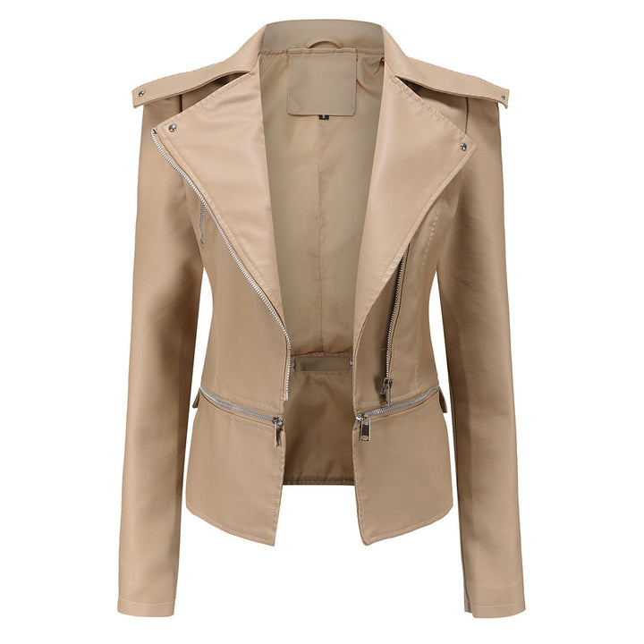 Schlanke Passform Bikerjacke für Damen – Stilvoll und Vielseitig 3