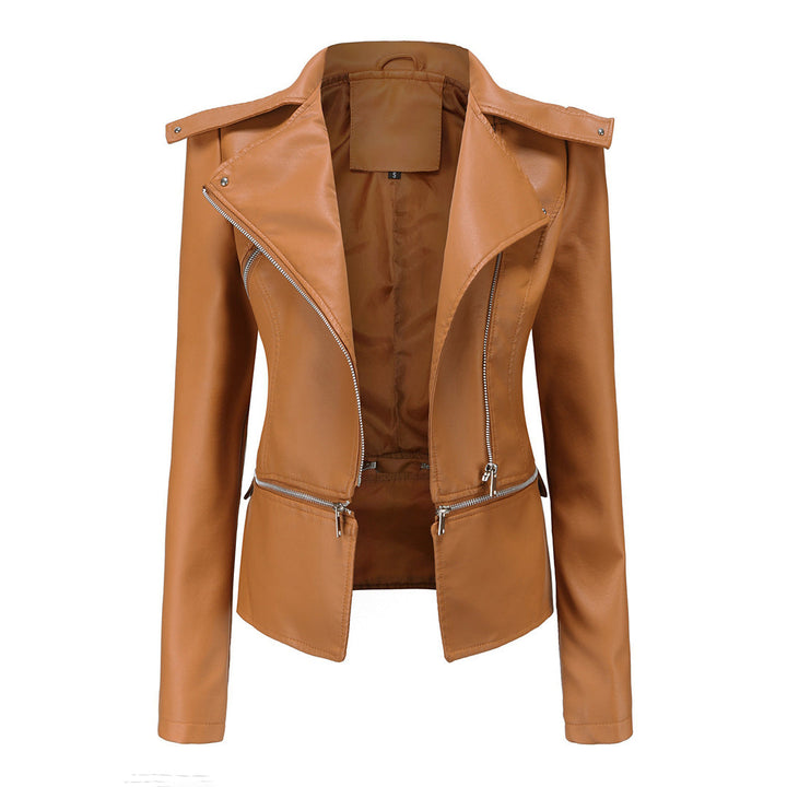 Schlanke Passform Bikerjacke für Damen – Stilvoll und Vielseitig 4