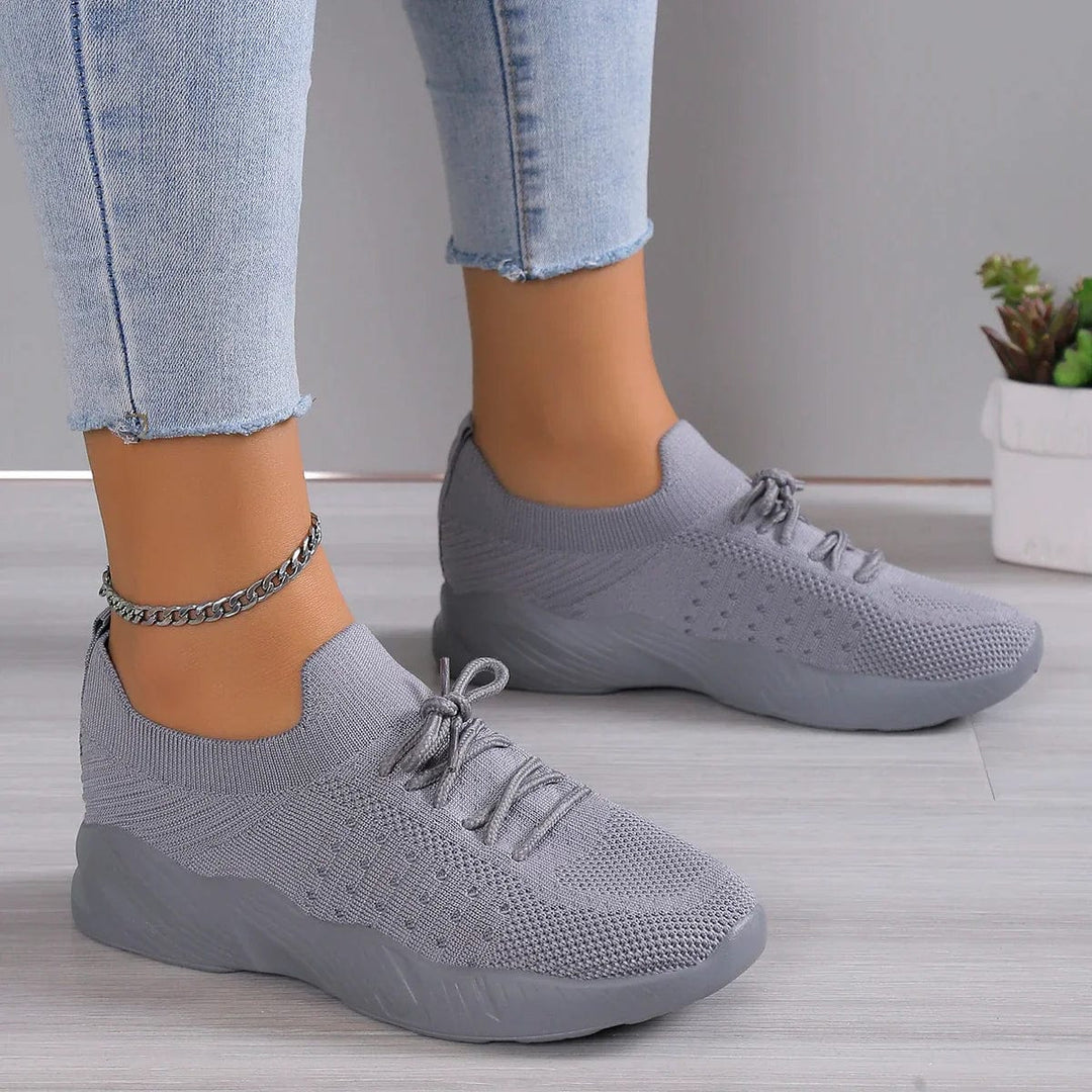 Damen Leichte Schnür Turnschuhe