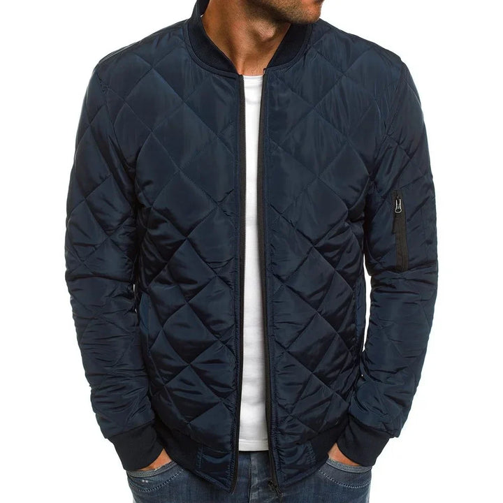 Herren Steppjacke Mit Reißverschluss