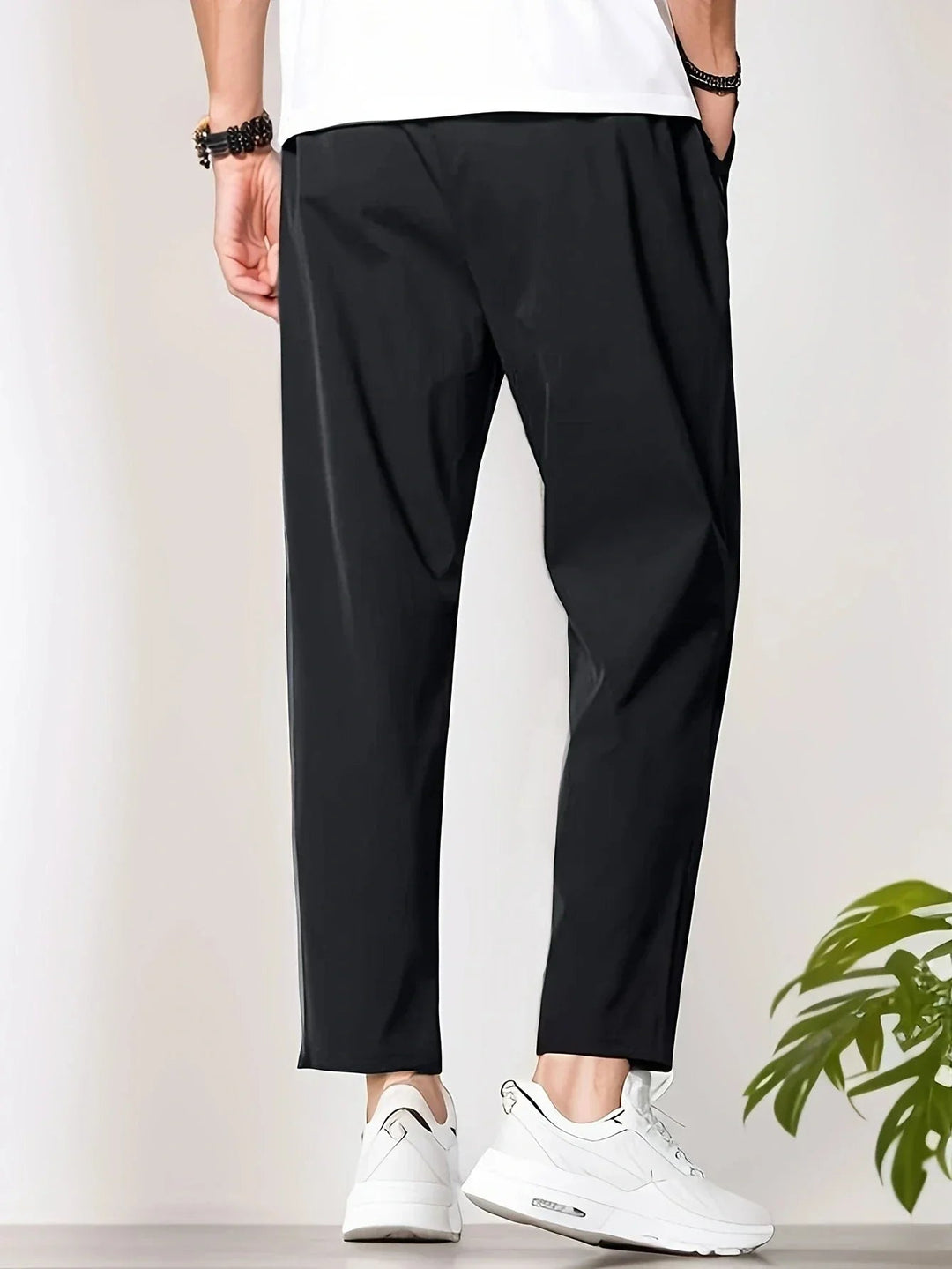 Gerade Geschnittene Leinenhose Für Herren