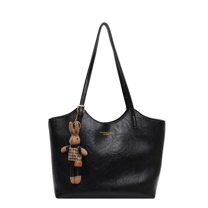 Damen Leder Tote Handtasche