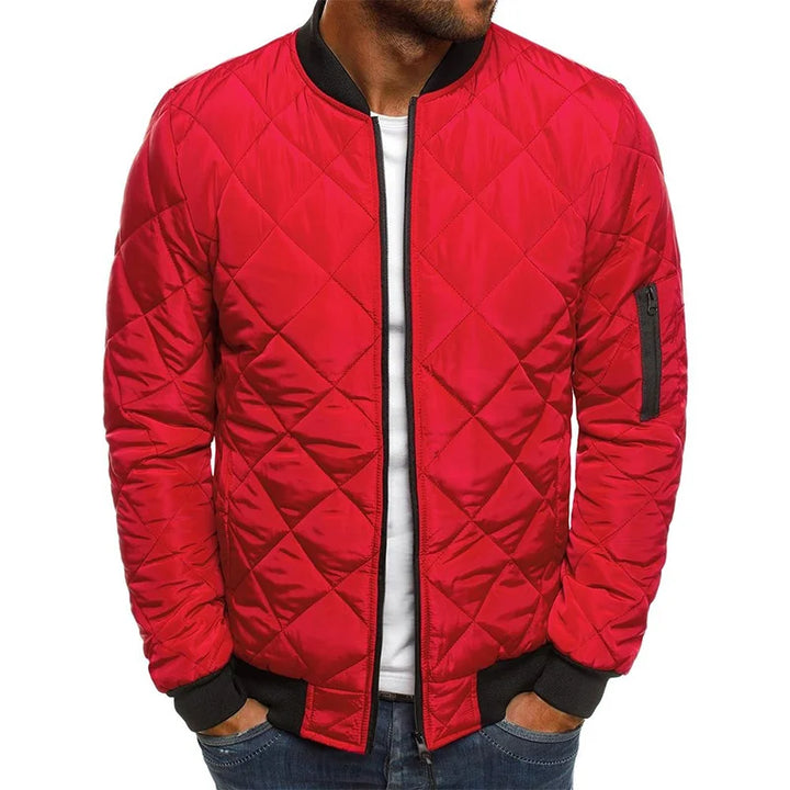 Herren Steppjacke Mit Reißverschluss