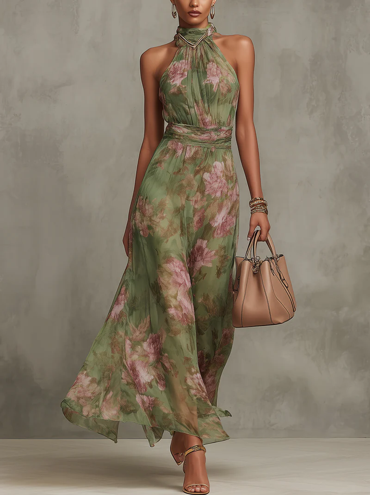 Serena Maxikleid: Elegantes Blumenmuster für Sommerabende 0