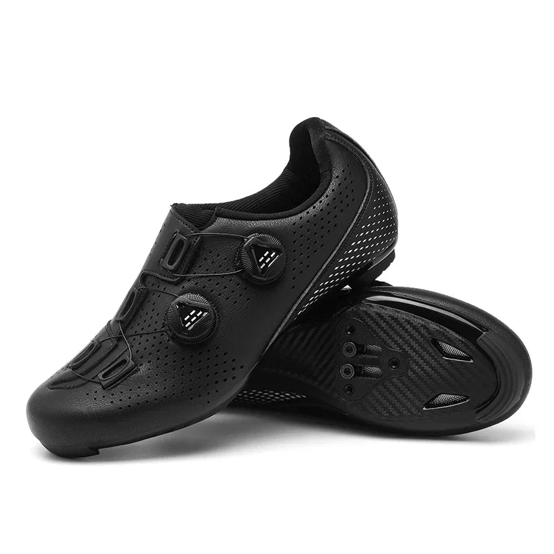 Orange Herren Mountain Selbstverriegelnde Fahrradschuhe – MTB Klickpedal Schuhe
