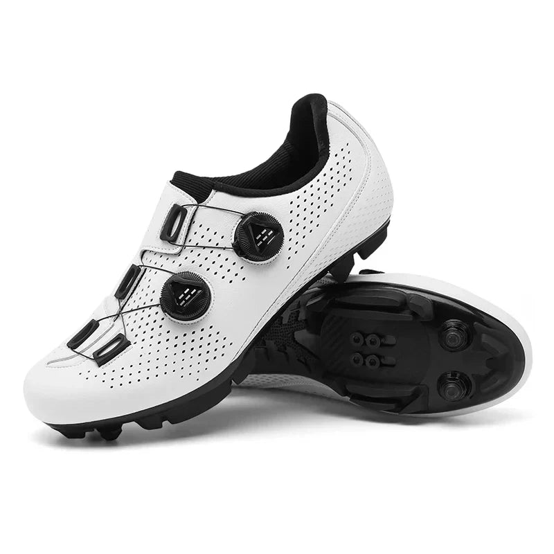 Orange Herren Mountain Selbstverriegelnde Fahrradschuhe – MTB Klickpedal Schuhe