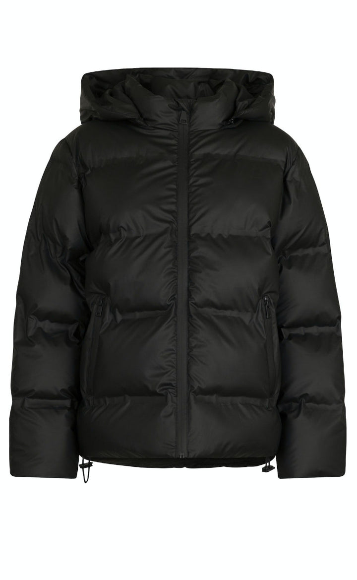 Stilvolle schwarze Daunenjacke für Damen mit Kapuze – Ideal für kühle Tage 1