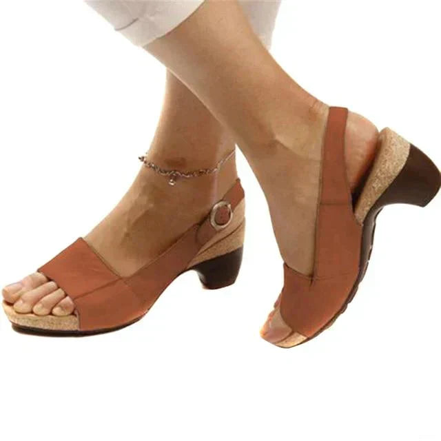 Strandsandalen mit Peep-Toe für Damen 2