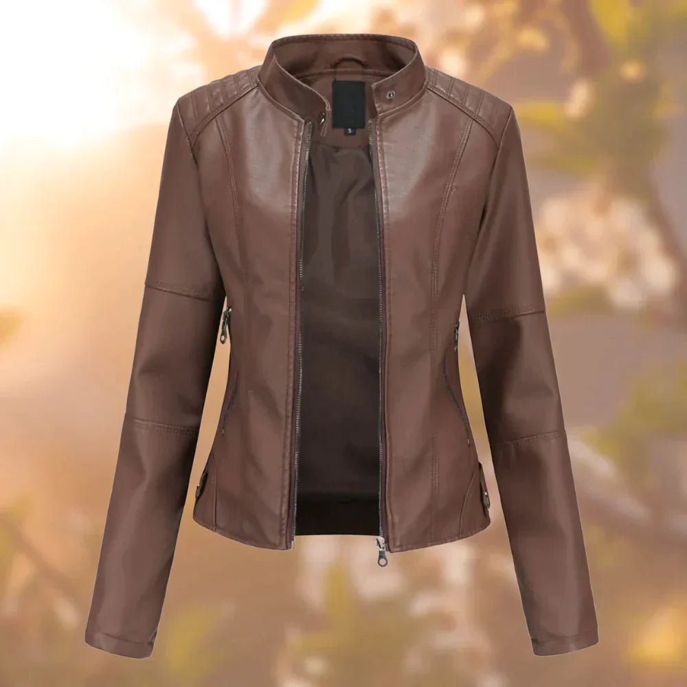 Stylische Damen Bikerjacke mit schlanker Passform für jeden Anlass 1