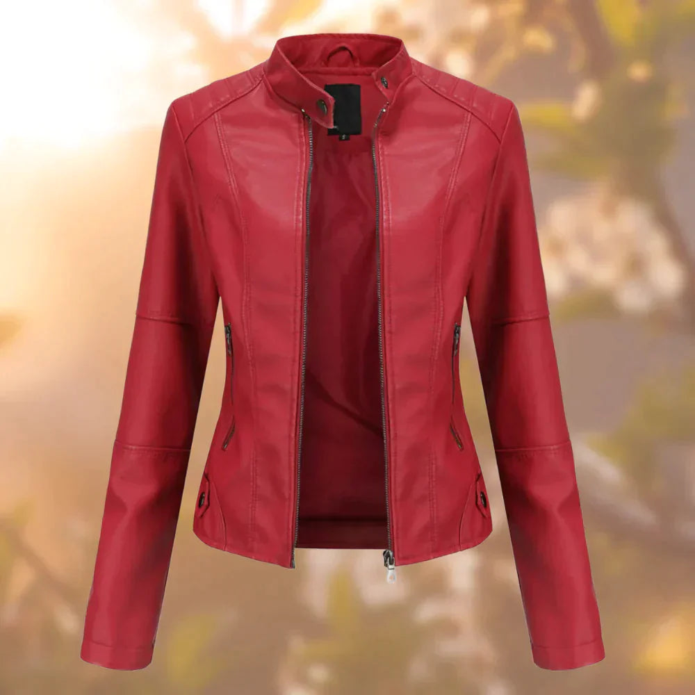Stylische Damen Bikerjacke mit schlanker Passform für jeden Anlass 4