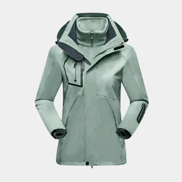 Stylische Damen Skijacke mit herausnehmbarer Innenjacke für vielseitigen Einsatz 2