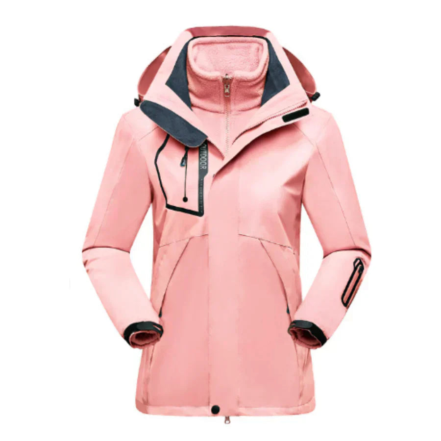 Stylische Damen Skijacke mit herausnehmbarer Innenjacke für vielseitigen Einsatz 4