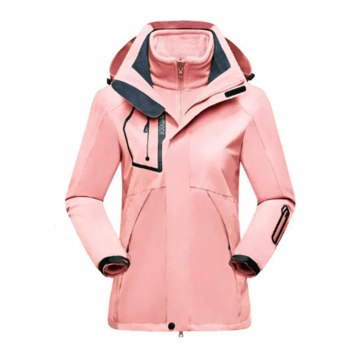 Stylische Damen Skijacke mit herausnehmbarer Innenjacke für vielseitigen Einsatz 4