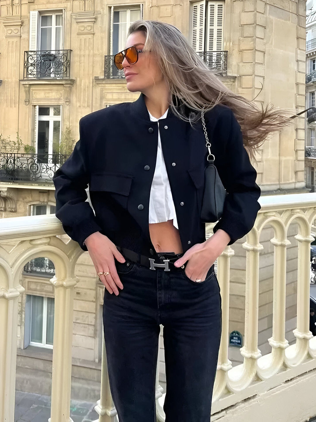 Stylische Damen Übergangsjacke im modernen College-Stil für jeden Anlass 3