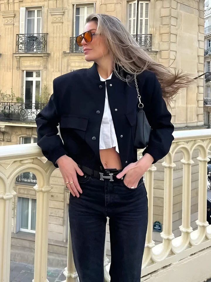 Stylische Damen Übergangsjacke im modernen College-Stil für jeden Anlass 3
