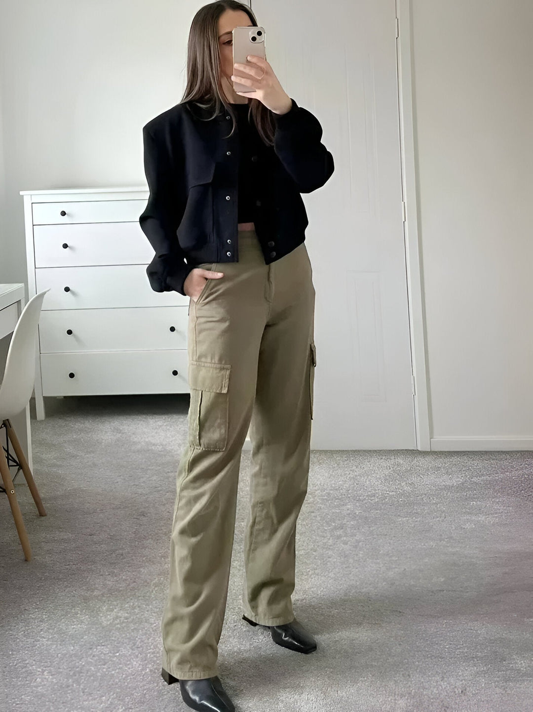 Stylische Damen Übergangsjacke im modernen College-Stil für jeden Anlass 4